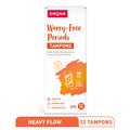 Period Made Easy Tampons - 12 Piece,For Heavy Flow,Biodegradable Tampons,Fda Approved