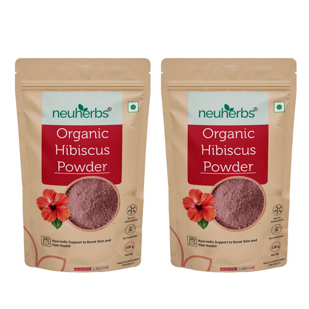 Organic Hibiscus Powder to Boost Skin and Hair Health with Vitamin C and No Added Colour