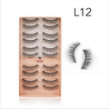 Eyelash Set 3D False Long And Natural Eye Makeup No. L12