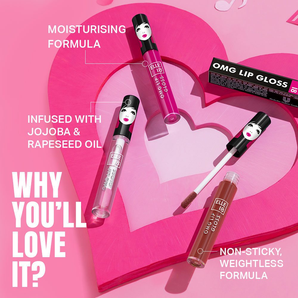 OMG Non sticky Tinted Lip Gloss with Jojoba Oil