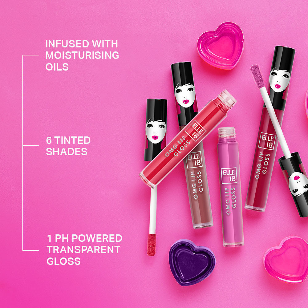 OMG Non sticky Tinted Lip Gloss with Jojoba Oil
