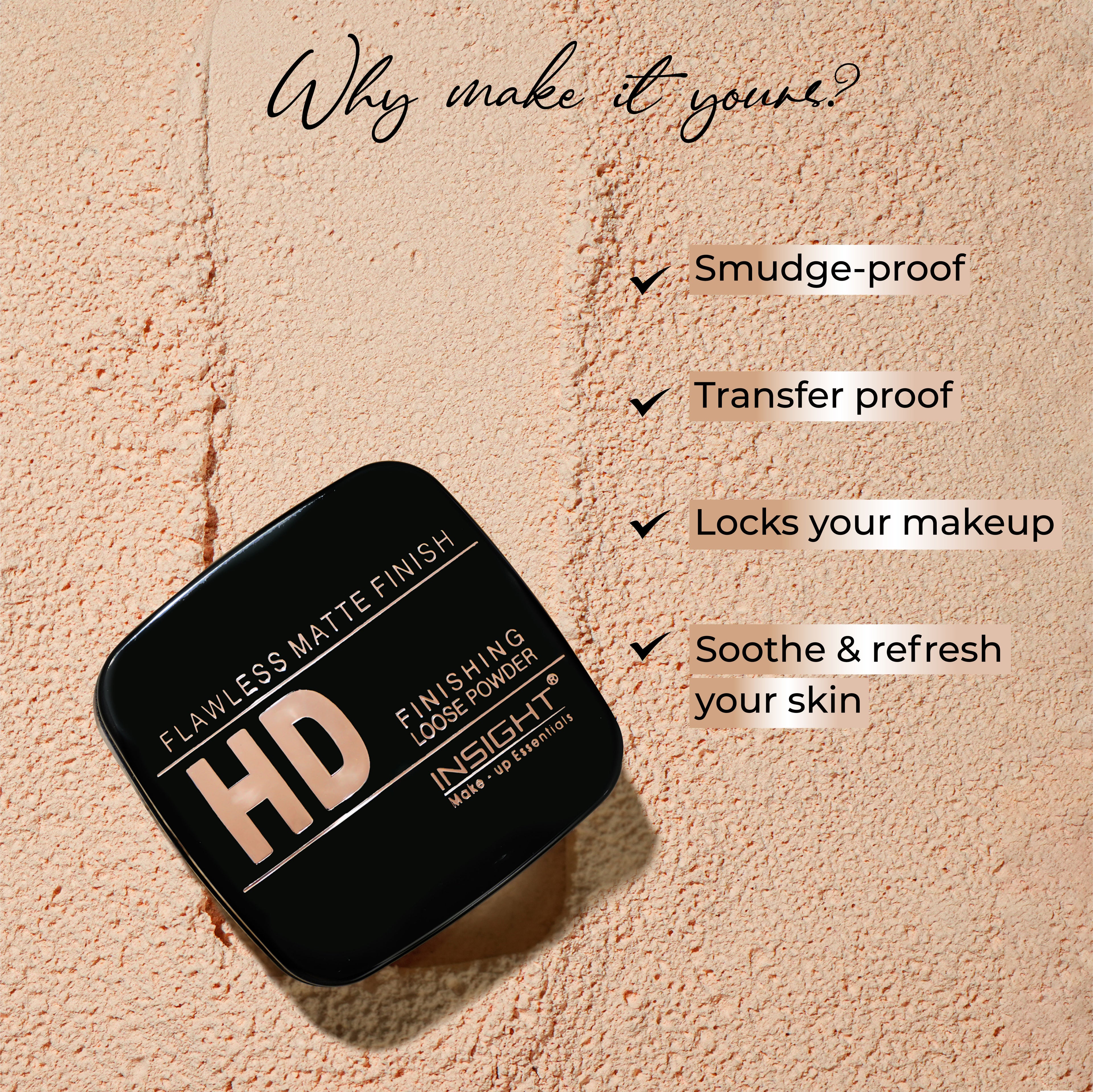 Hd Finishing Loose Powder, Oil Control, Light Weight &Transferproof