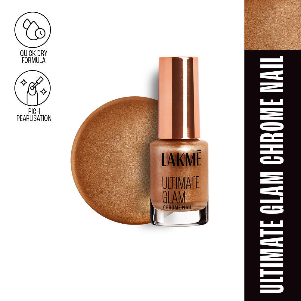 Ultimate Glam Chrome Nail Paint - CH3 Bronze