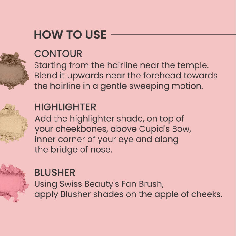 Cheek-A-Boo 3 In One Blushe Contour And Highlighter