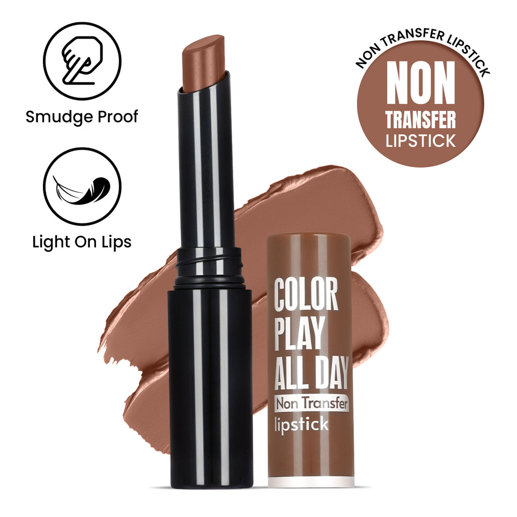 Play All Day Non Transfer Lipstick - Terracotta