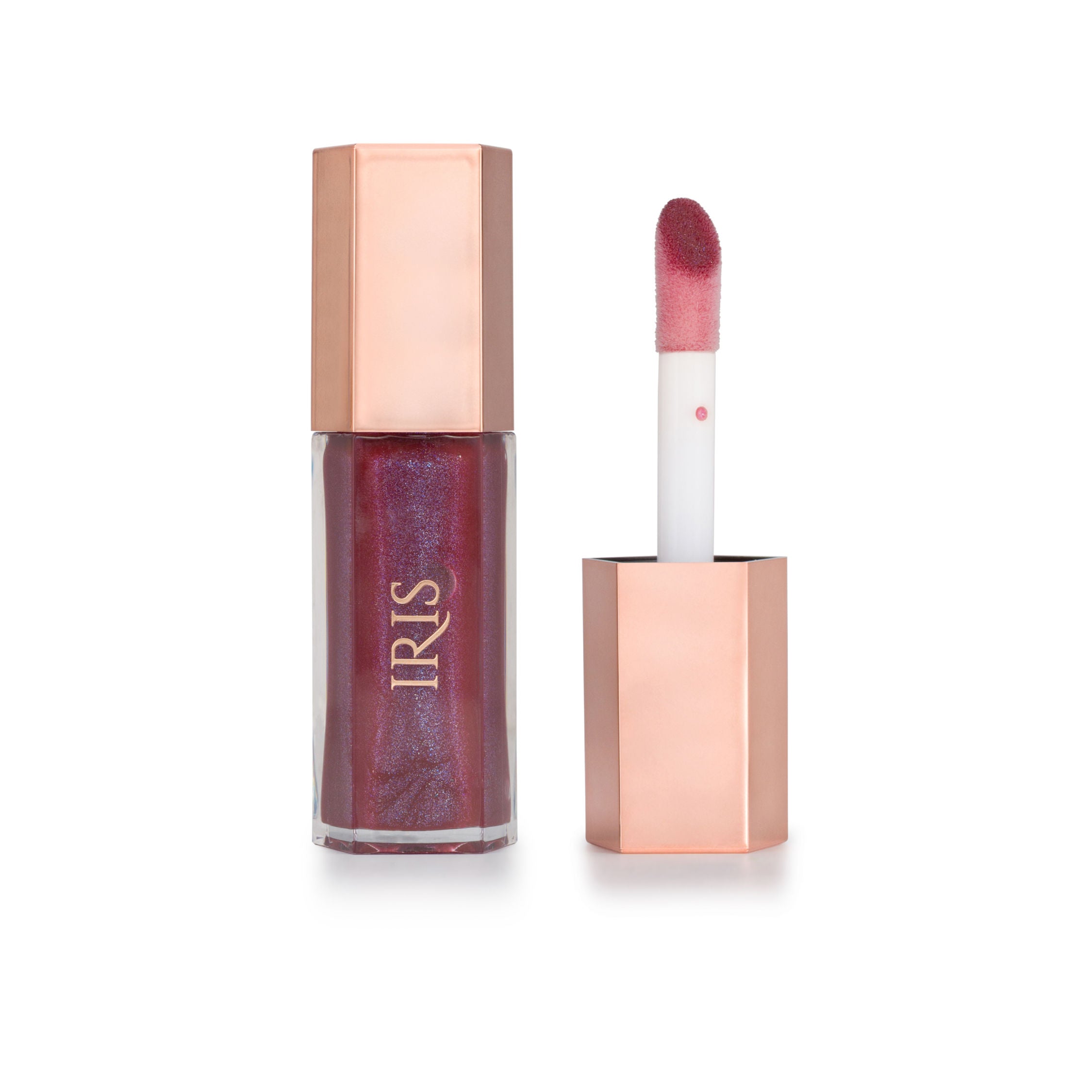 Talk Glossy To Me! Shimmer Lip Gloss - Deep Plum With Subtle Blue