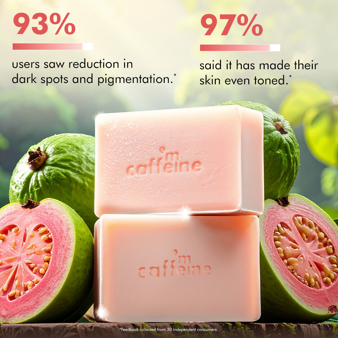 Brightening Tan Removal Soap - 1% Kojic Acid & Glutathione -Tangy Guava Perfume Syndet Bar