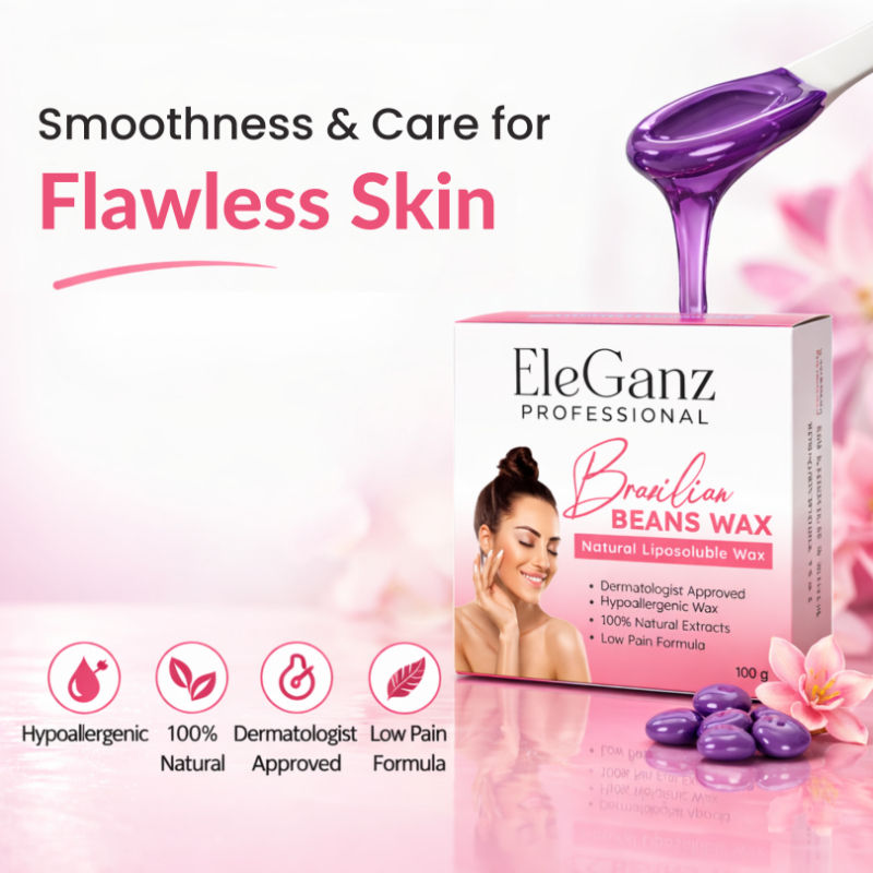 Brazilian Hair Removal Wax 100% Natural, Castor Oil, Bees Wax, Sunflower Oil