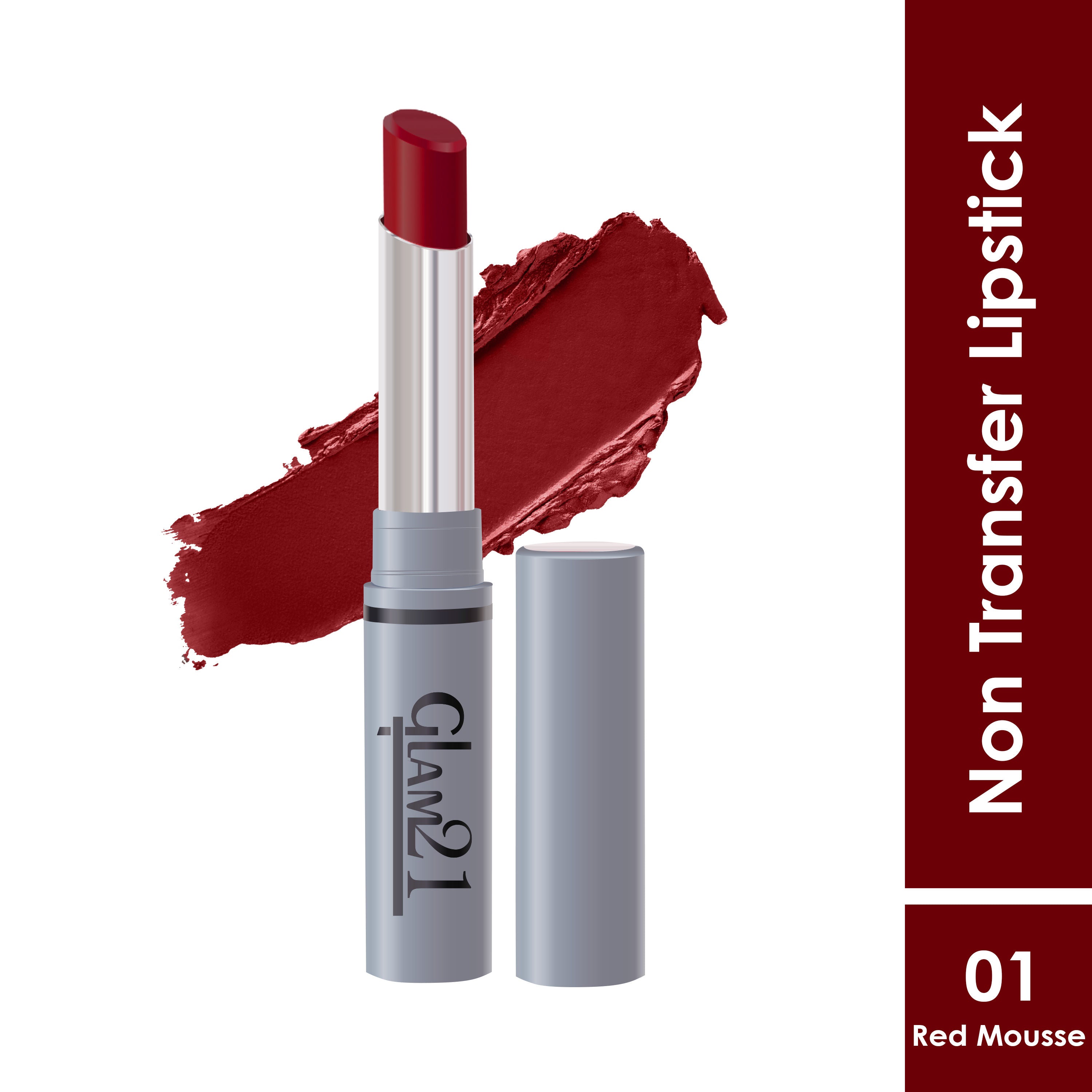 Long Lasting Non-transfer Lipstick - Red Mousse