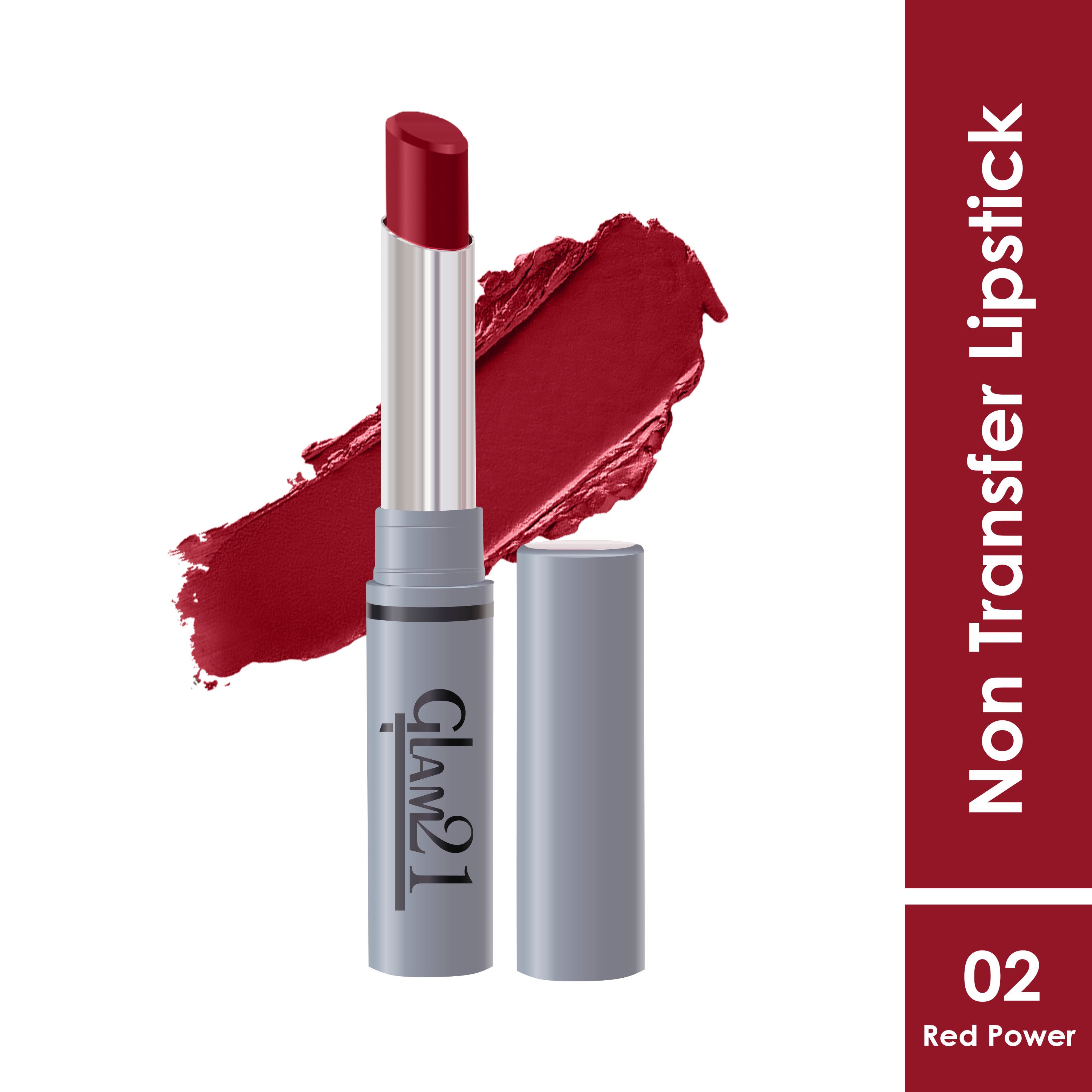 Long Lasting Non-transfer Lipstick - Red Power