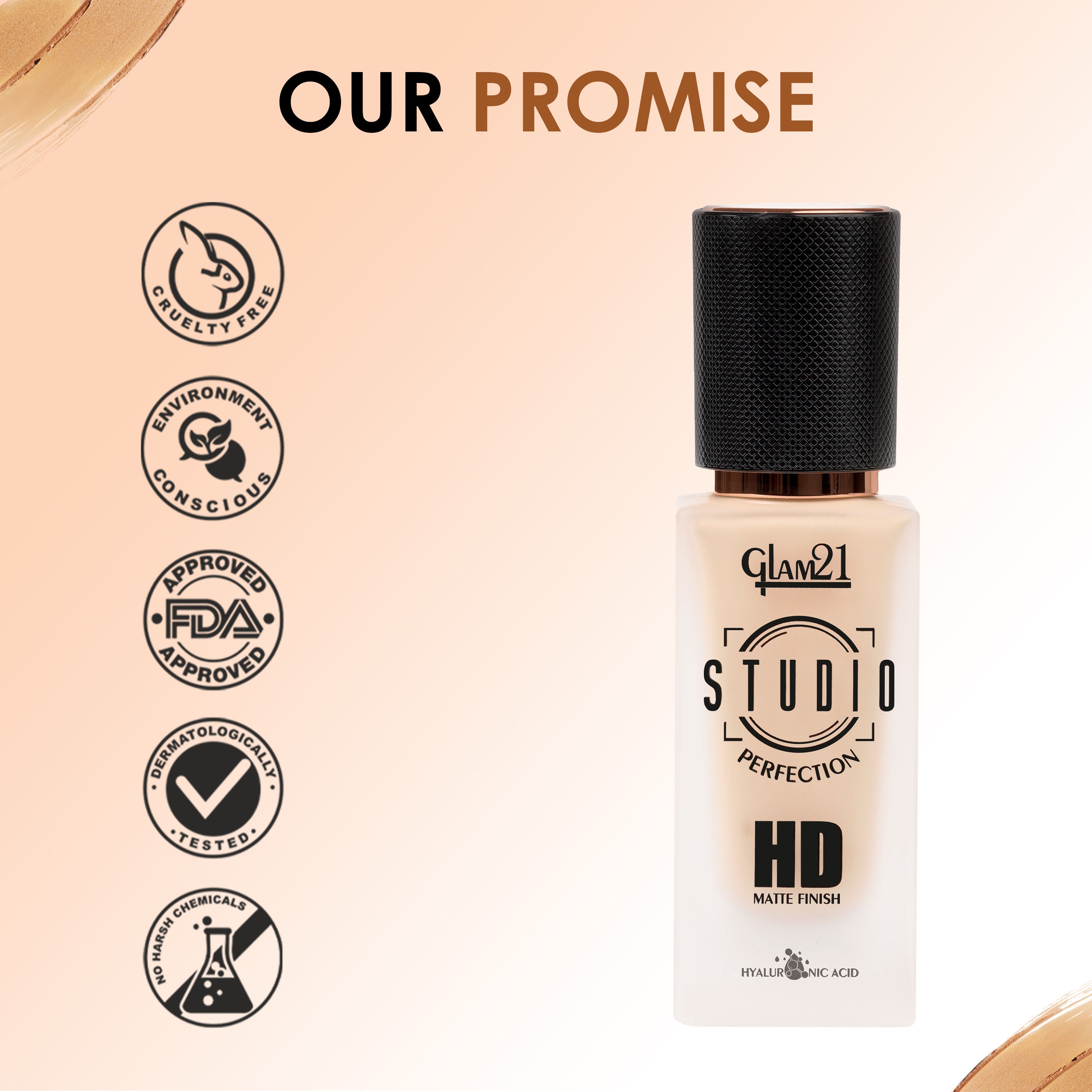 Studio Perfection HD Matte Long Stay Water Proof Foundation