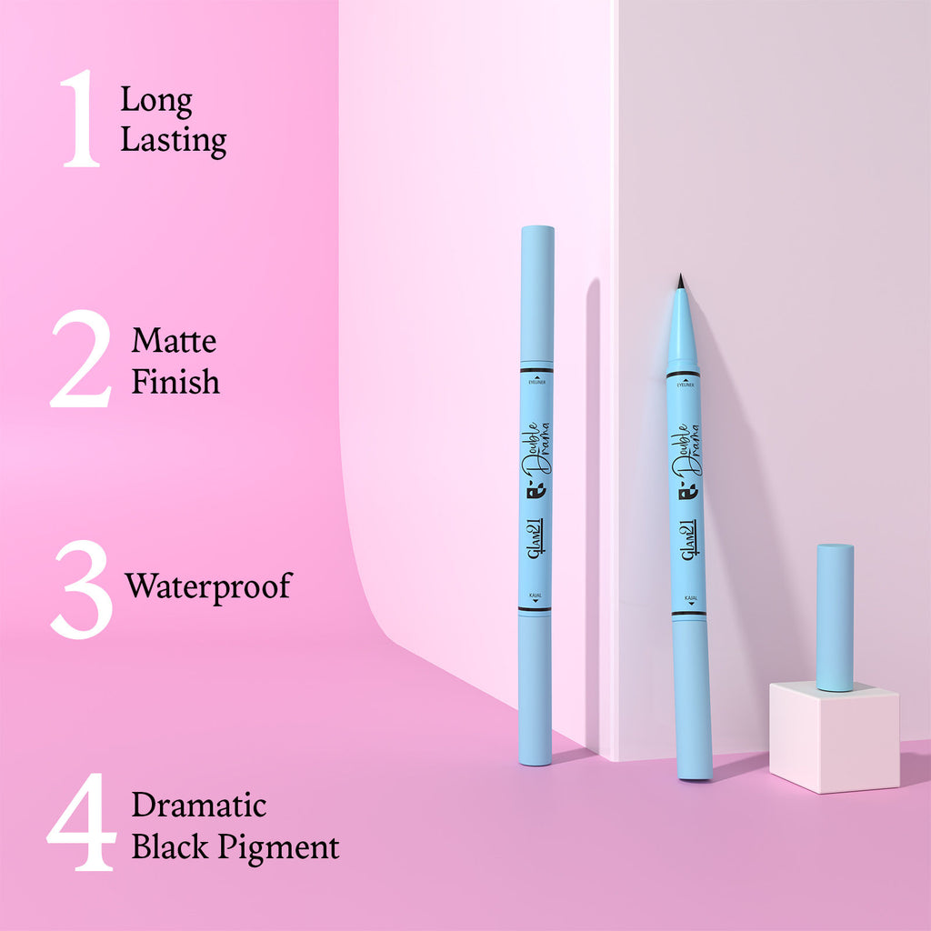 Intense Black 24Hours Double Drama Duo Kajal + Eyeliner