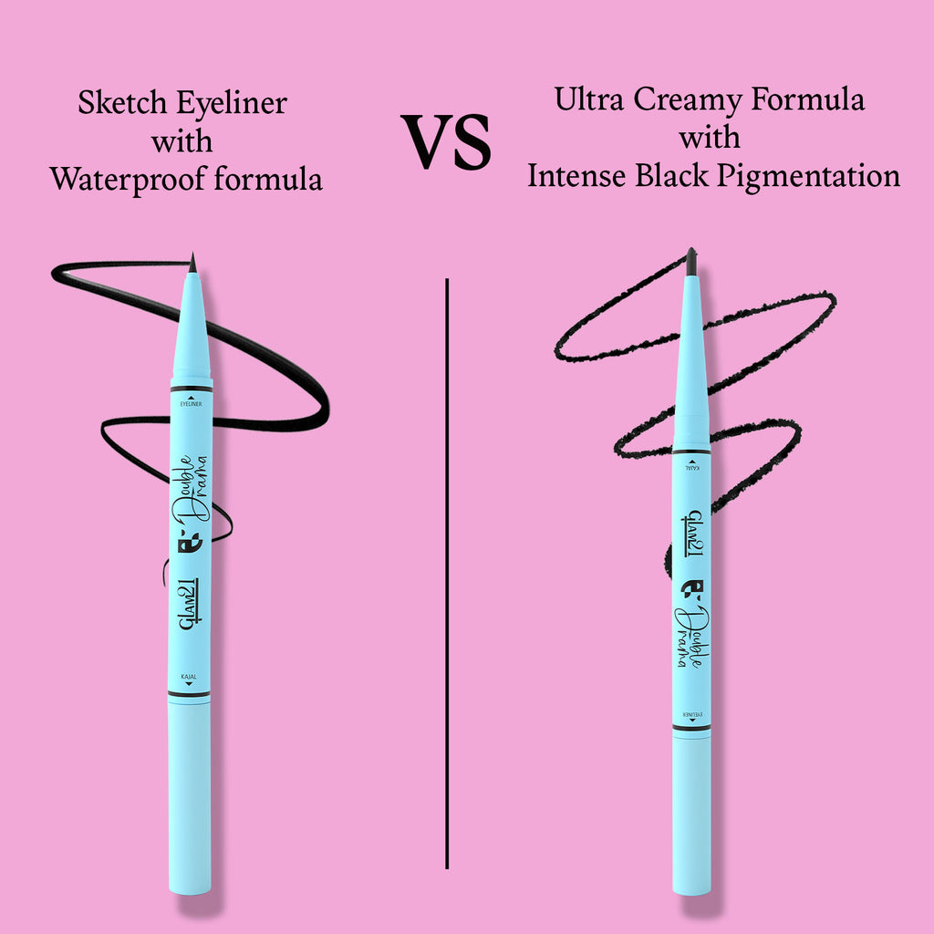 Intense Black 24Hours Double Drama Duo Kajal + Eyeliner