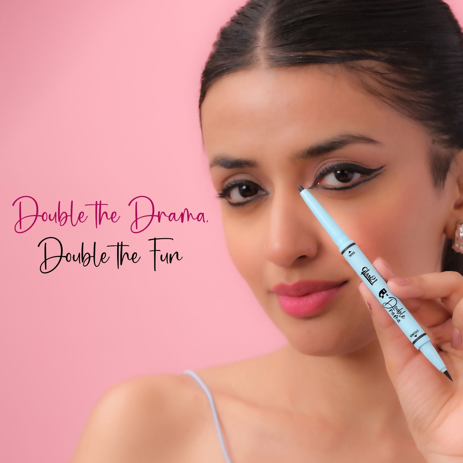 Intense Black 24Hours Double Drama Duo Kajal + Eyeliner