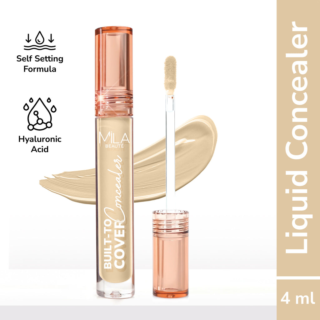 Built To Cover Matte Liquid Concealer With SPF 15 & Hyaluronic Acid - 104n Natural Beige