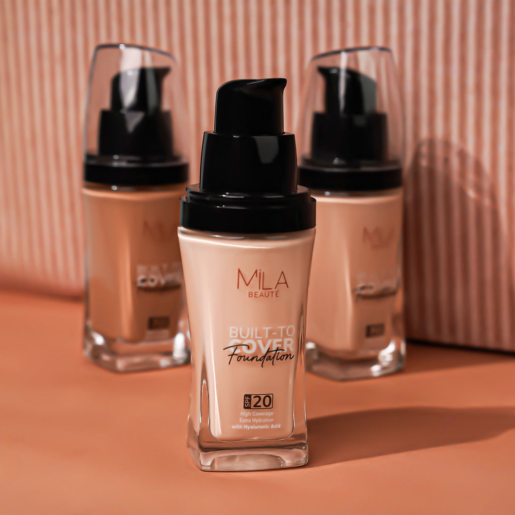 Built To Cover Liquid Foundation With SPF 20 & Hyaluronic Acid