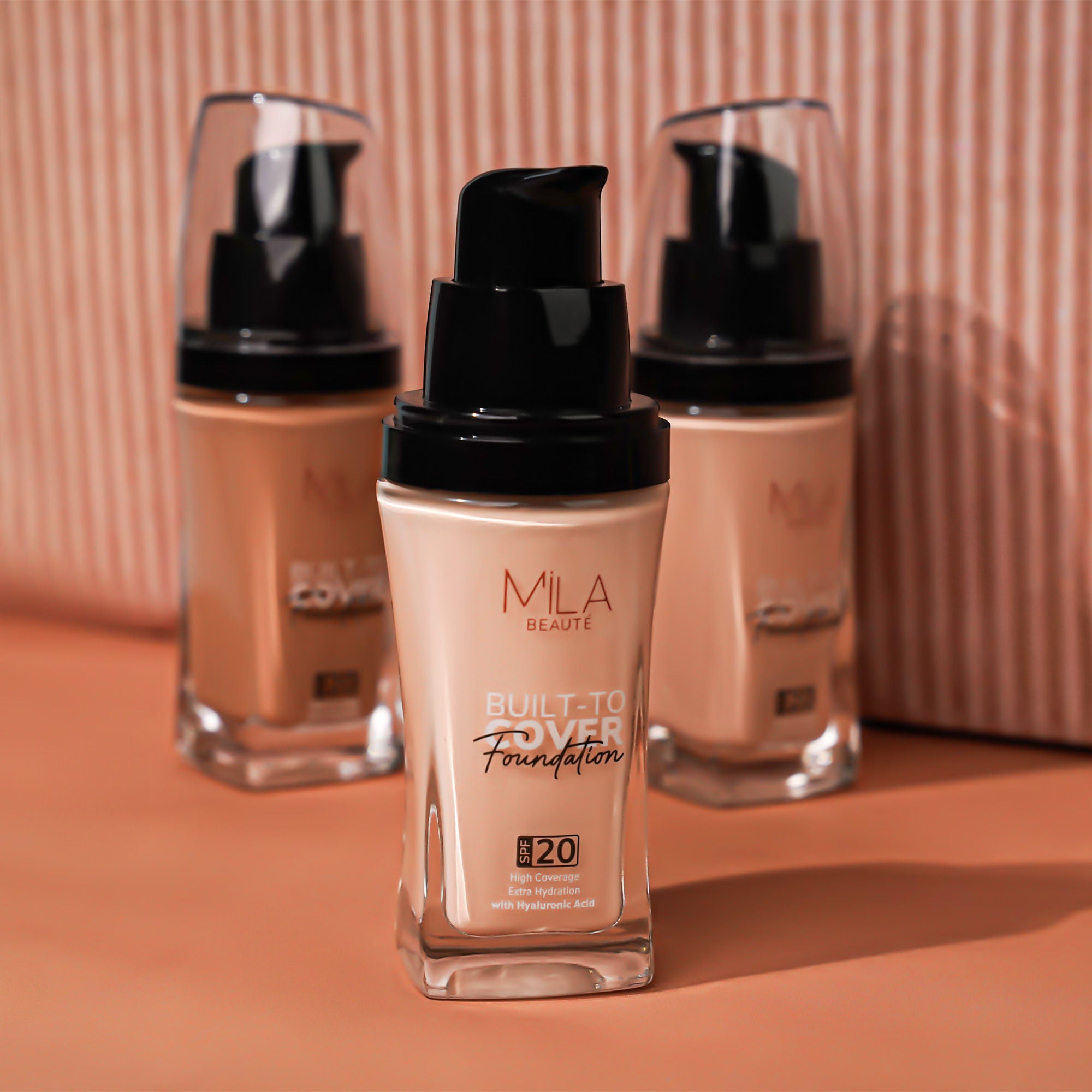Built To Cover Liquid Foundation With SPF 20 & Hyaluronic Acid