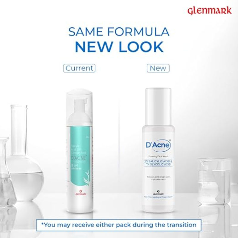 Foaming Face Wash, Visible Acne Reduction in 10 Days, 2% Salicylic Acid & 1% Glycolic Acid
