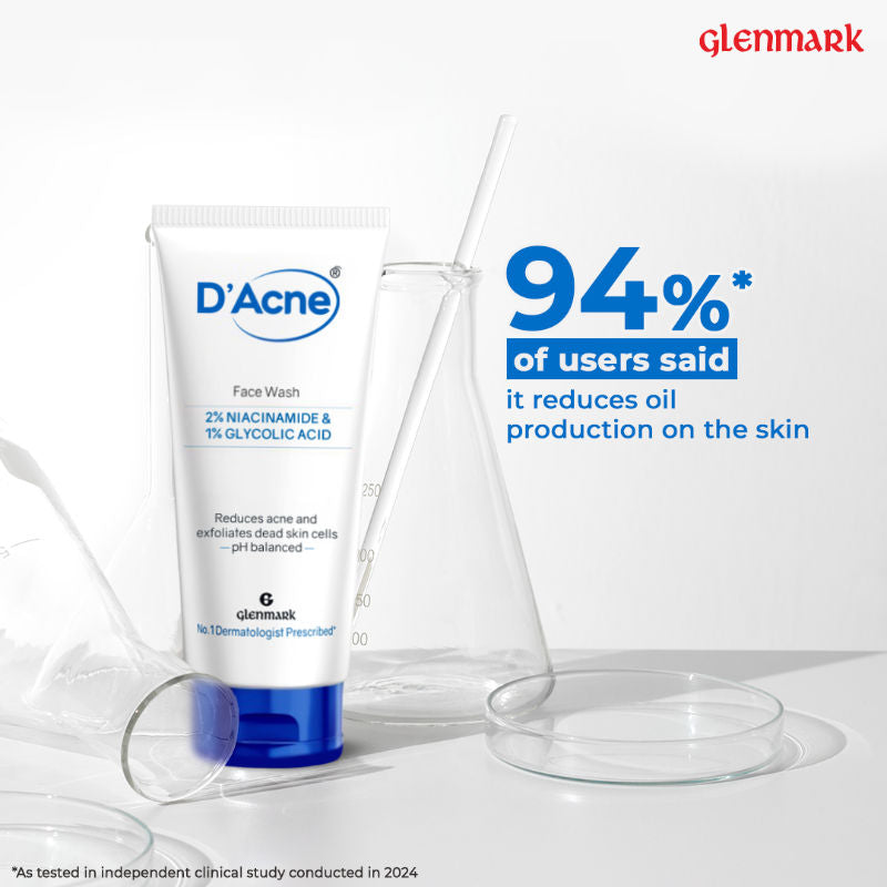 Soft Face Wash, Visible Acne Reduction in 10 Days, 2% Niacinamide & 1% Glycolic Acid