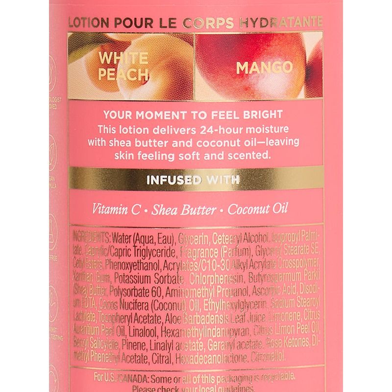 White Peach Mango Natural Beauty Body Lotion