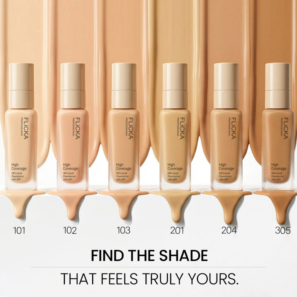 Pro HD Liquid Foundation High Coverage Dewy Finish SPF 16Hr Long Wear