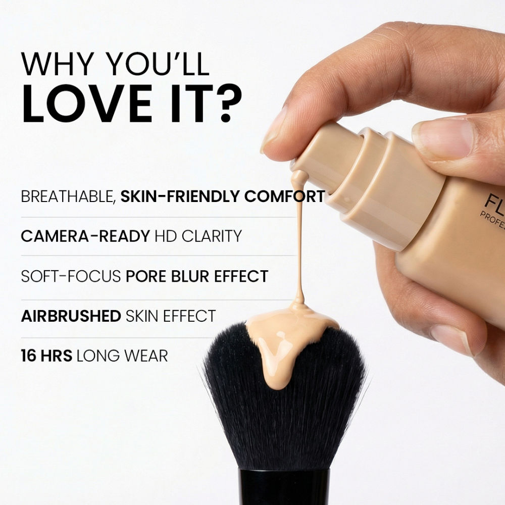 Pro HD Liquid Foundation High Coverage Dewy Finish SPF 16Hr Long Wear