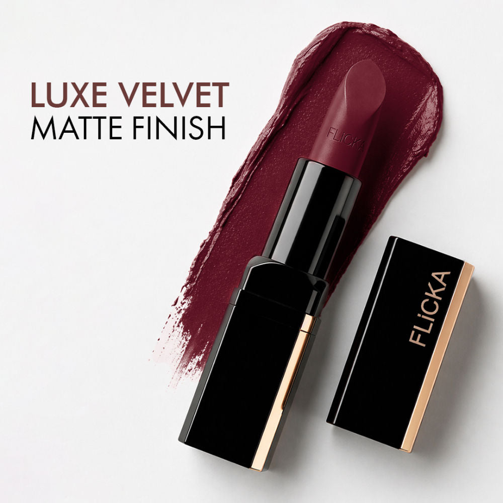 Lip Poetry Creamy Matte Lipstick Intense Pigment Easy Apply Smooth Finish - 03 - Johny Johny