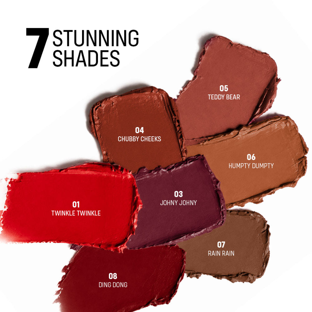 Lip Poetry Creamy Matte Lipstick Intense Pigment Easy Apply Smooth Finish