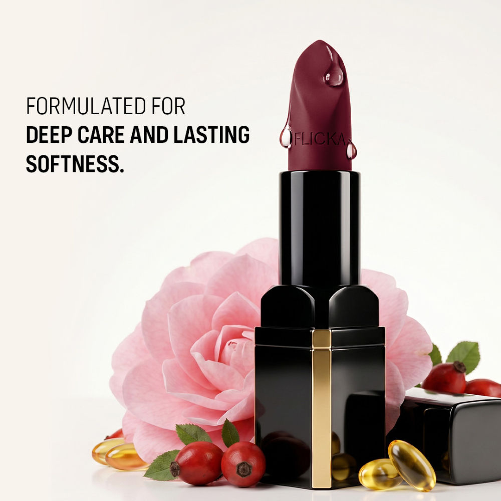 Lip Poetry Creamy Matte Lipstick Intense Pigment Easy Apply Smooth Finish