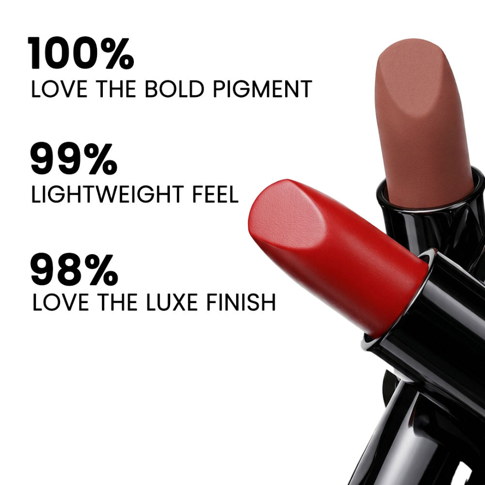Tomato Bullet Lipstick Long Lasting Lightweight Intense Pigment Rich Matte Finish