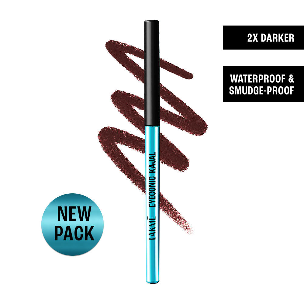 9 to 5 Eyeconic Kajal, Waterproof, Smudgeproof, lasts 24 Hrs, Sparkling Black