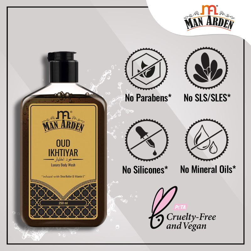 Oud Ikhtiyar Luxury Body Wash Infused With Shea Butter & Vitamin E