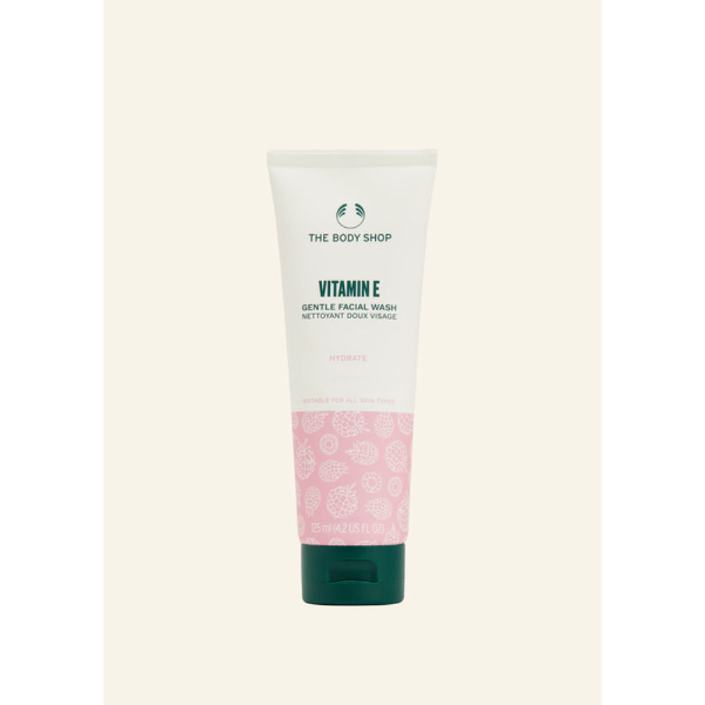Vitamin E Gentle Facial Wash Cleanses & Hydrates All Skin Types Non-Drying Formula