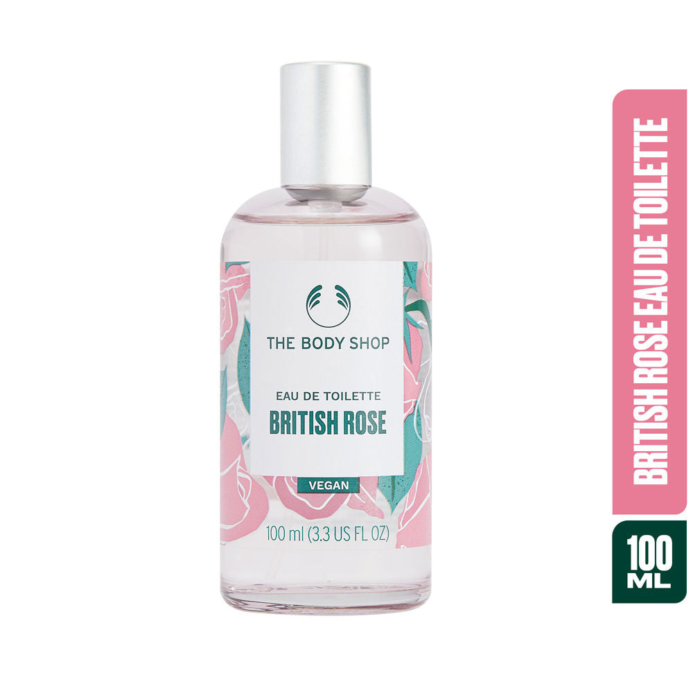 British Rose Eau De Toilette, Long-Lasting Floral Fragrance, 91% Natural