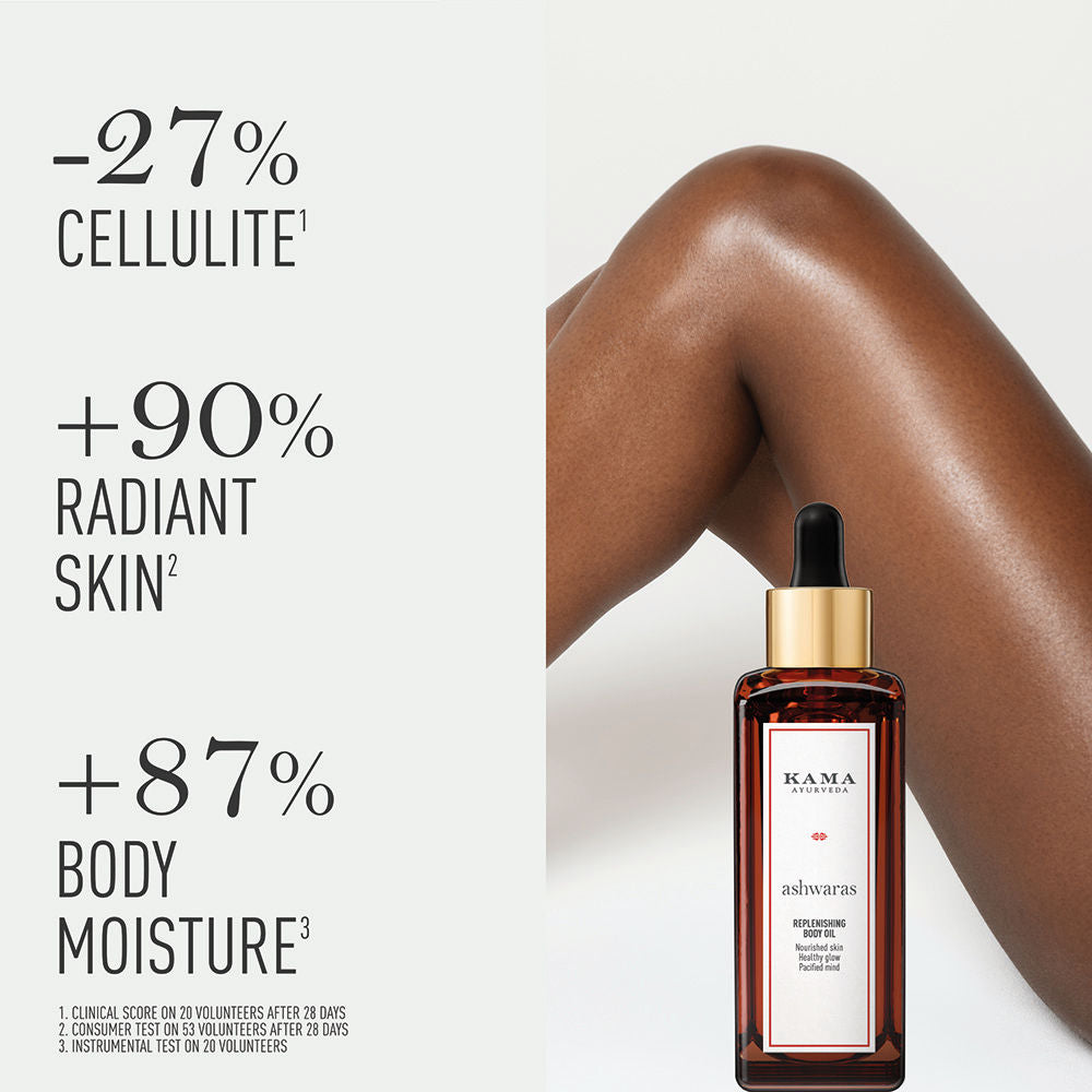 Ashwaras Replenishing Body Oil - Leave-in Body Oil for Daily Use