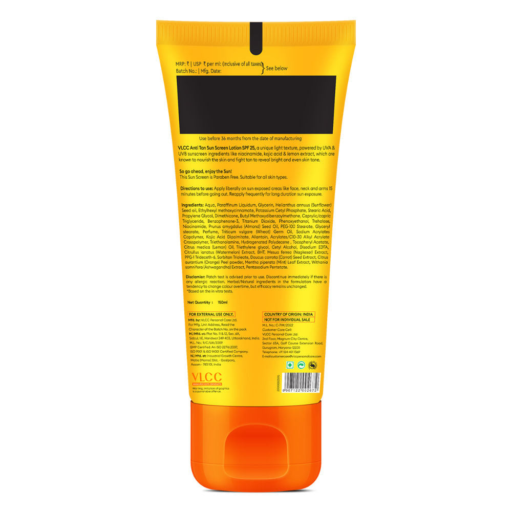 De-Tan Sun Screen Lotion SPF 25 PA+ - Buy One Get One