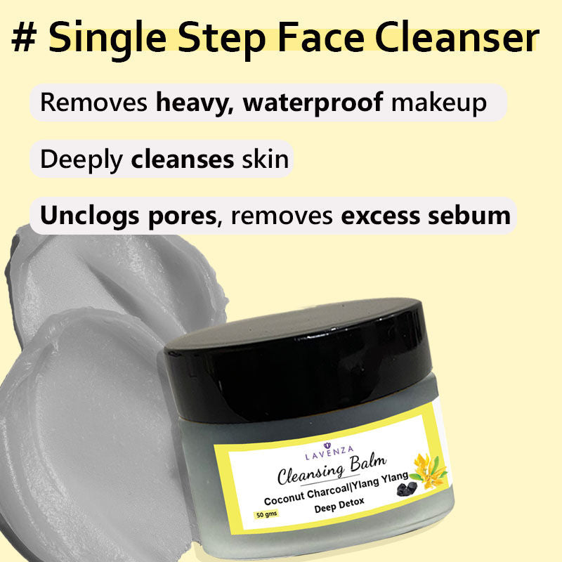 Deep Detox Cleansing Balm - Soap Free Face Cleanser & Makeup Remover