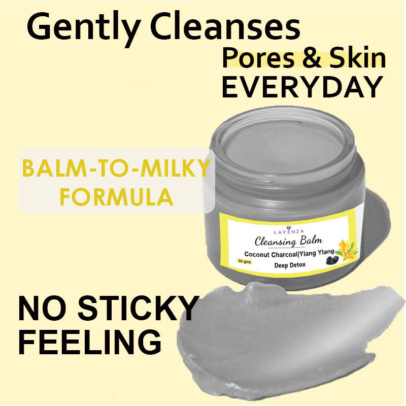 Deep Detox Cleansing Balm - Soap Free Face Cleanser & Makeup Remover