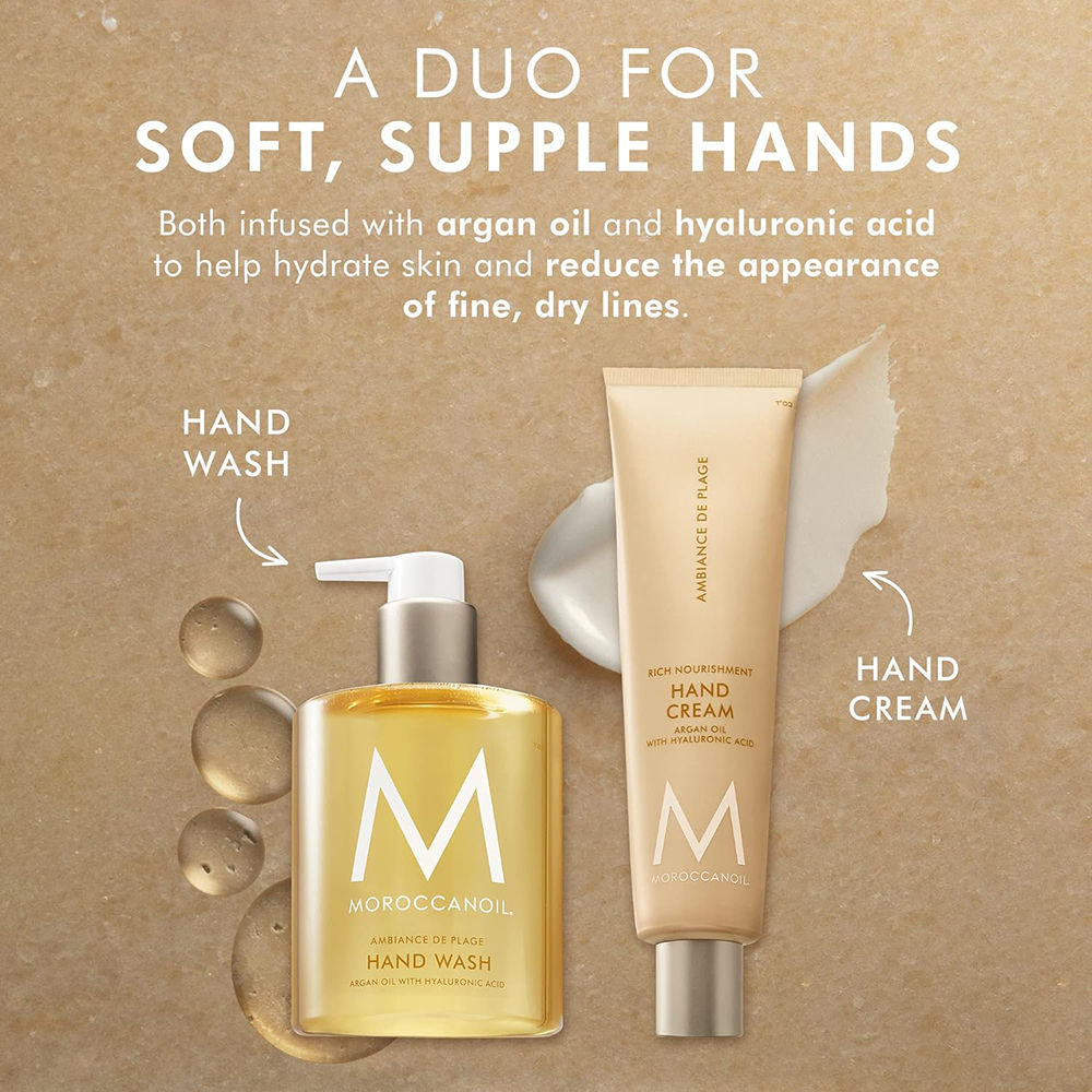 Hand Wash Ambiance de Plage |Argan Oil & Hyaluronic Acid|Hydrating Soft Nourished Hands