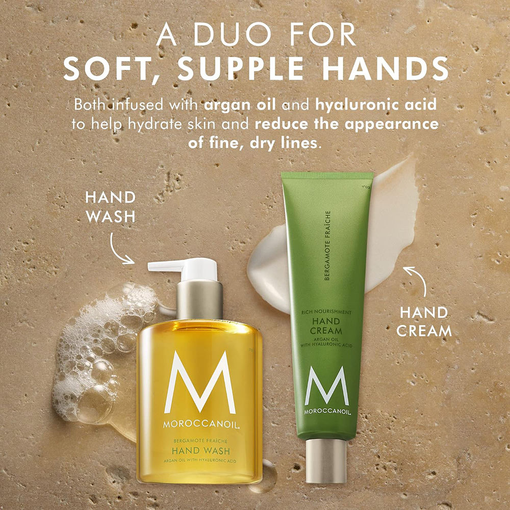 Hand Wash Bergamote Frache|Argan Oil, Hyaluronic Acid|Citrus-Fresh Hydration Soft Hands