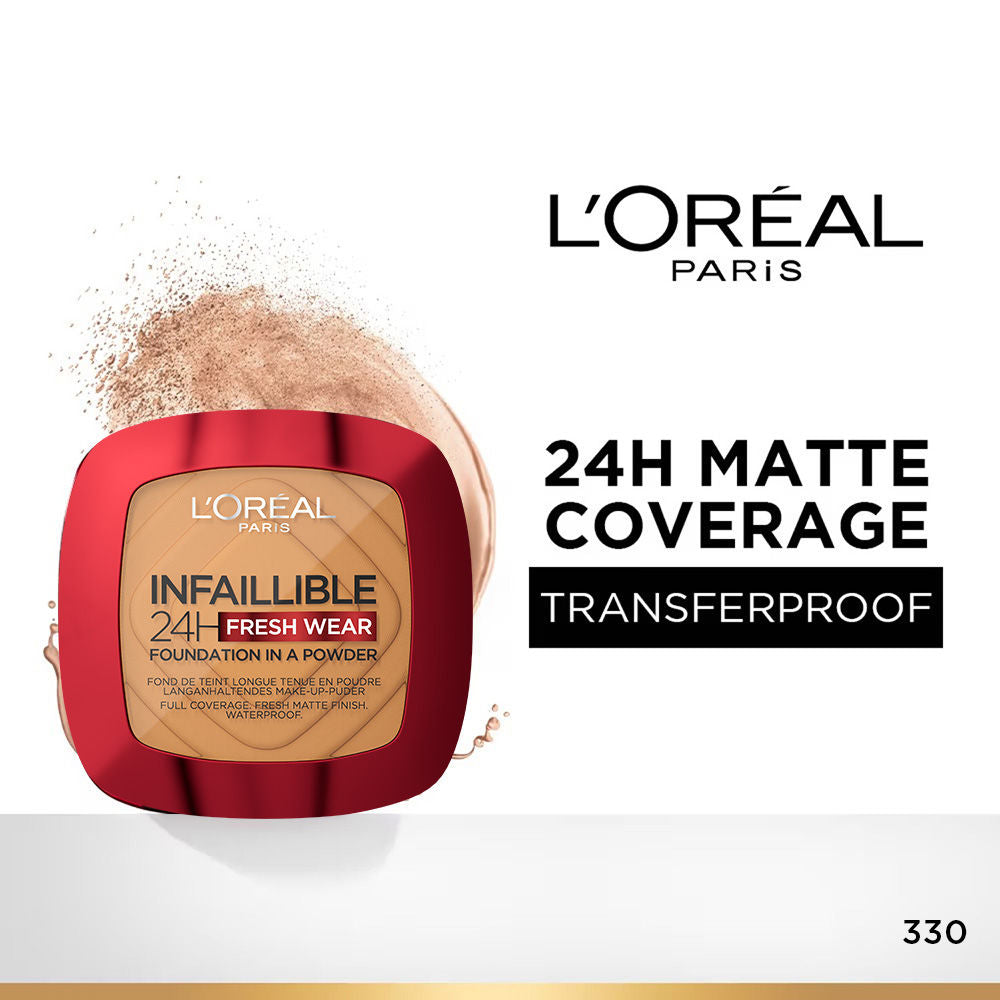 Infallible 24H Fresh Wear Waterproof Powder Foundation - 330