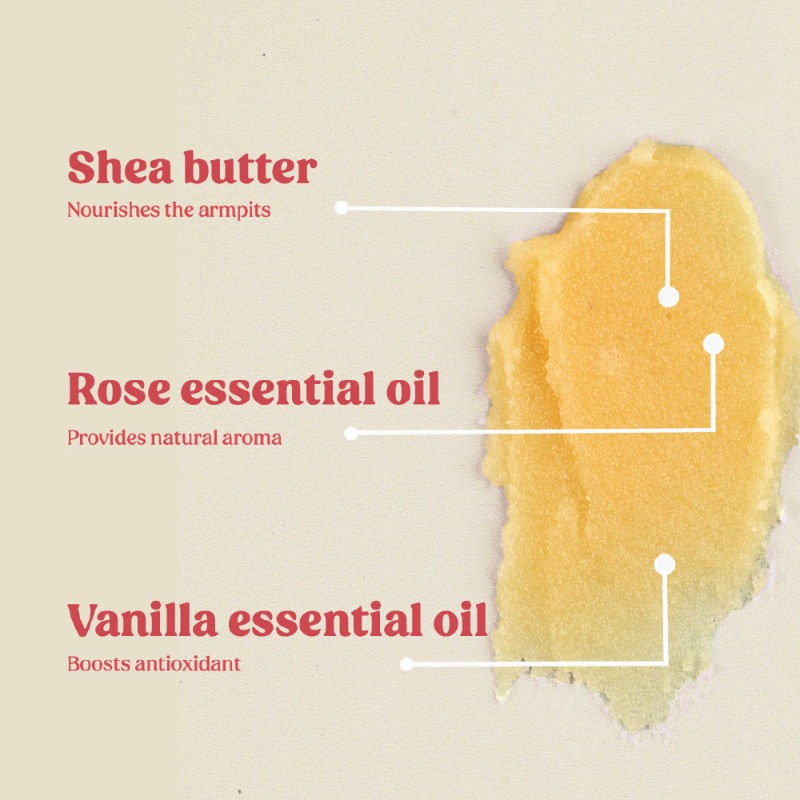 Rose & Vanilla Deo Shot Prevents Odour, Sulphate and Paraben Free