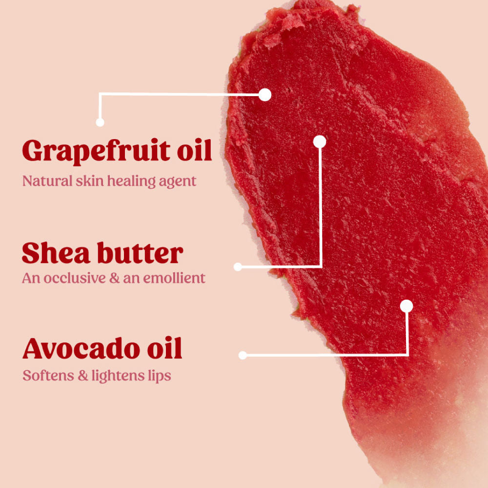 Grapefruit Lips Balm for Dry Damaged & Chapped Lips Enriched With Shea Butter & Beeswax