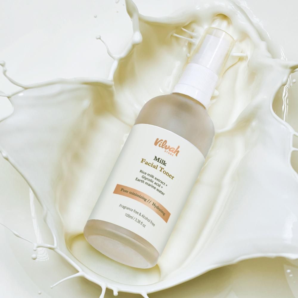 Face Toner with Rice Milk extract, Glycolic acid & Earth Marine Water for Pore-minimizing