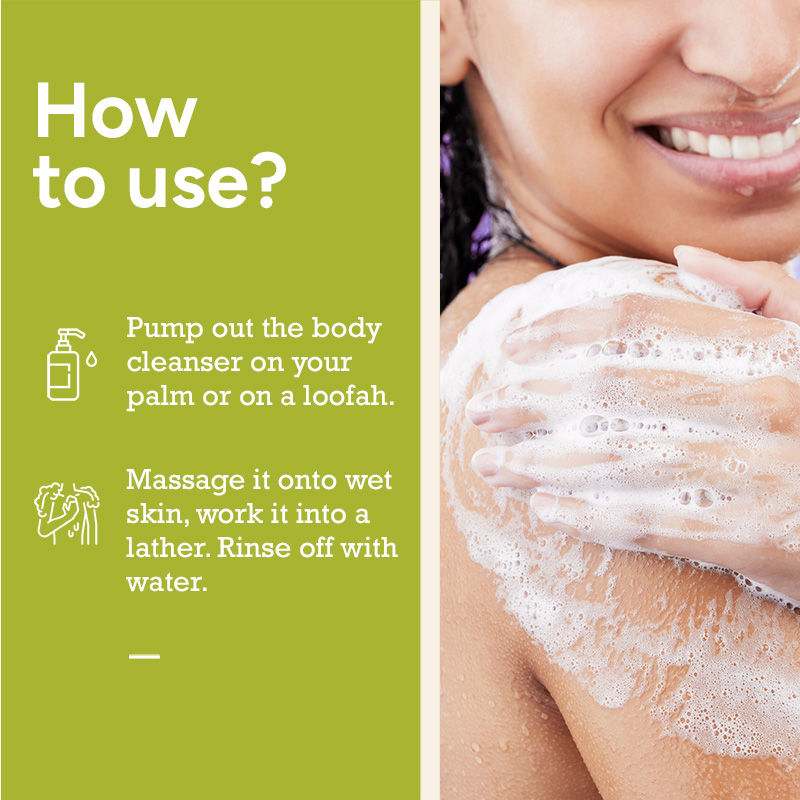 Refreshing Body Cleanser With Lactic Acid (AHA) Smoothens Skin & Maintains Hydration