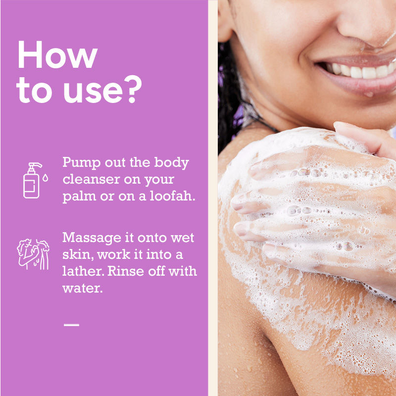 Nourishing Body Cleanser With Bakuchiol, Almond, Fruit extracts For Mild Daily Exfoliation