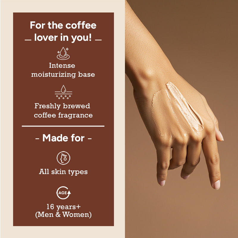 Arabica Coffee Body Cream, Moisturized, Glowing Skin with Indulgent Arabica Coffee Fragrance