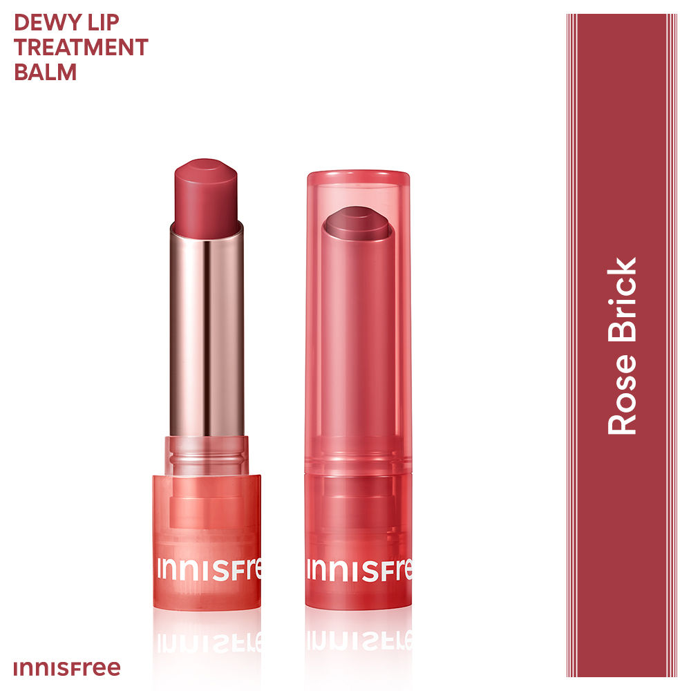 Dewy Tint Lip Balm Baby Pink - Hydrating & Glossy Finish With Hyaluronic Acid - Rose Brick