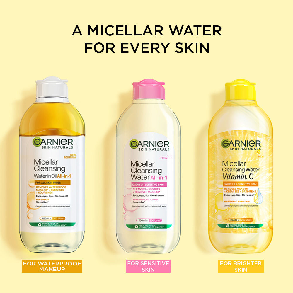Vitamin C Micellar Water - Removes Makeup, dust & impurities For Dull Skin