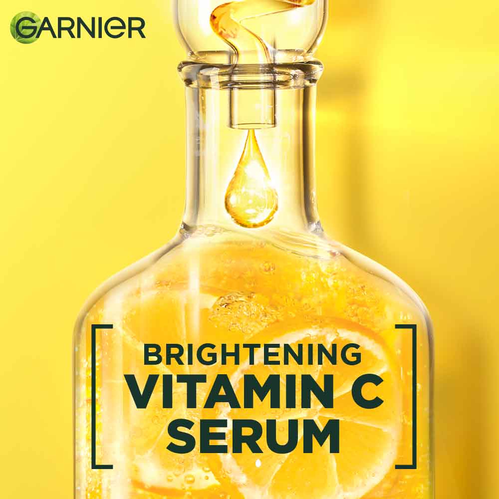 Garnier Bright Complete Vitamin C Serum Gel With Vitamin C Cream For Instant Brighter Skin